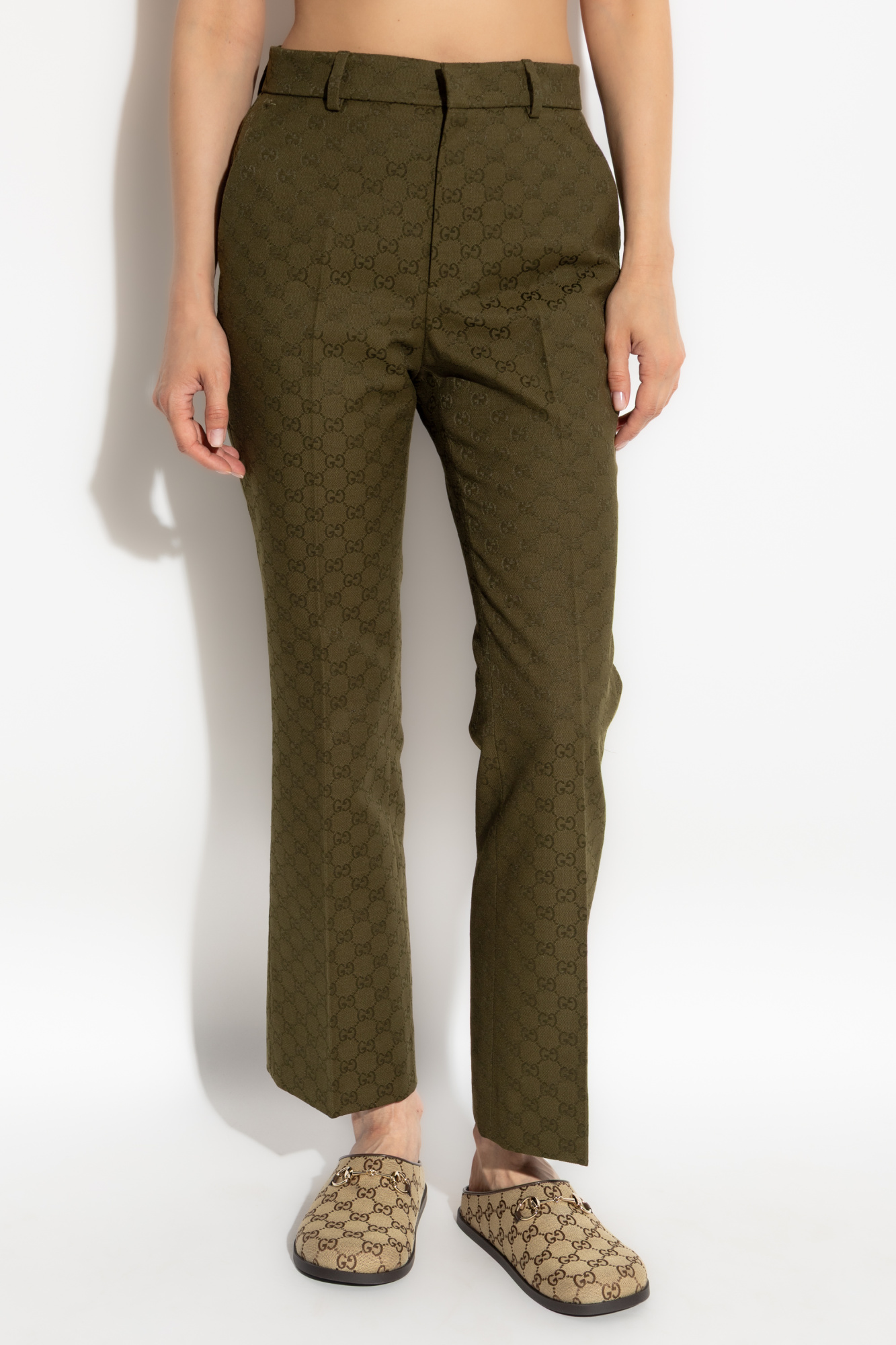 【モノグラムで可愛く♪】GUCCI Pants GG サテンパンツ モノグラムで可愛く♪】GUCCI Pants GG サテンパンツ